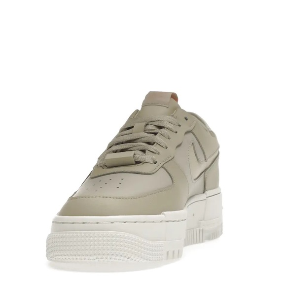 Nike Air Force 1 Pixel Sneaker - STONE/ BONE/ SUMMIT WHITE - Size 6 - Picture 4 of 8